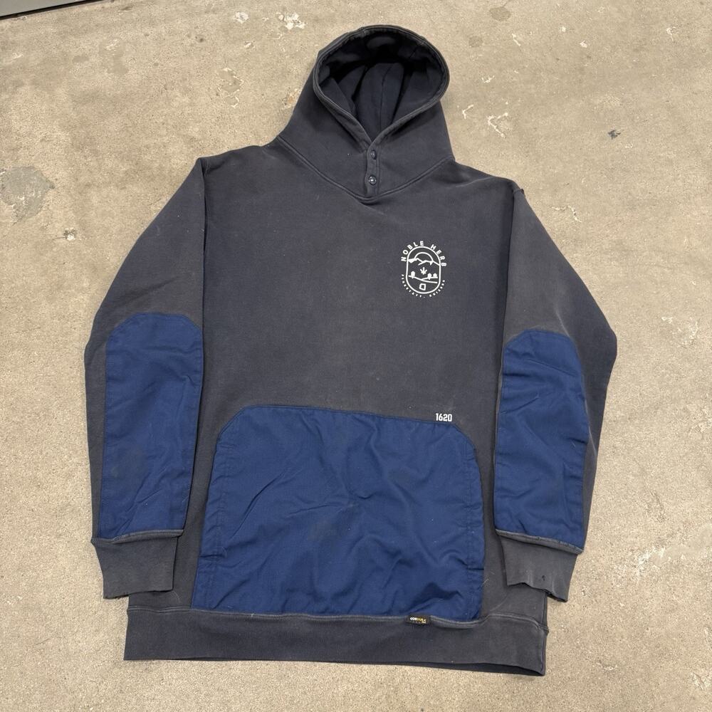 1620 WORKWEAR Full Tech Work Hoodie Men’s Sz XL Navy Utility CORDURA Fleece